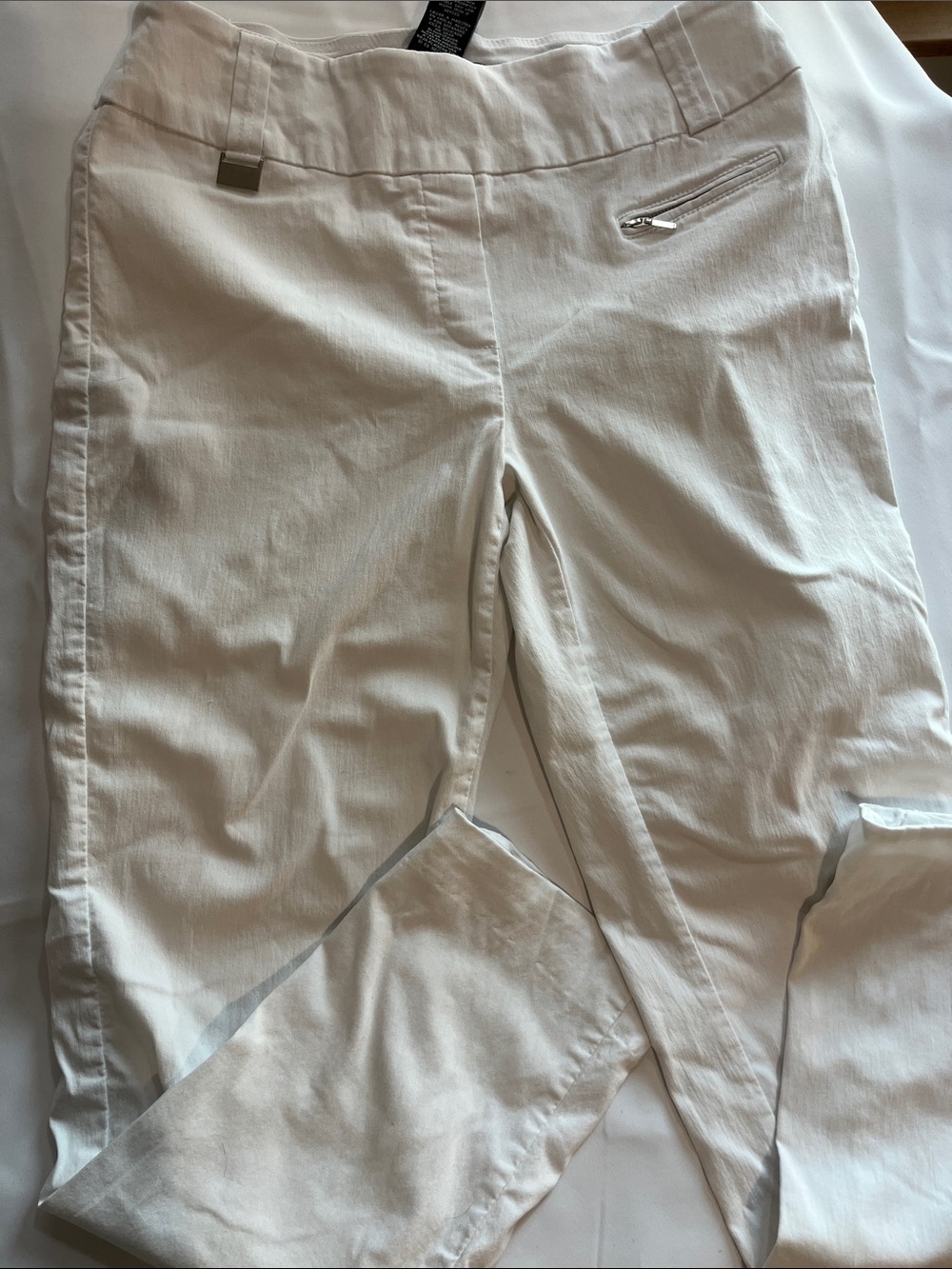 Zac & Rachel White Pull-On Pants